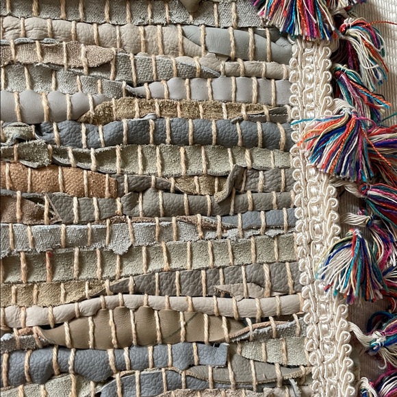 KOORELOO Woven Multicolor Fringe CLUTCH HANDBAG PURSE. NWT - Picture 9 of 9